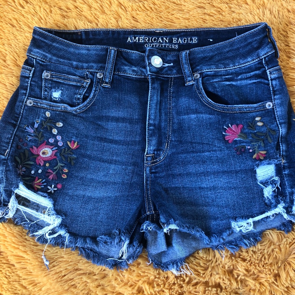 AE Cut off Denim Shorts